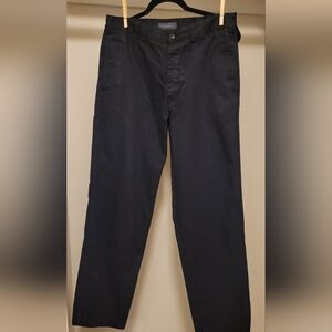 Emile Lafaurie Men's Black Pinstripe Pants